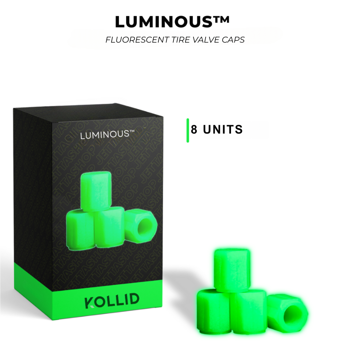 Fluorescent Tire Valve Caps – Luminous™ [LIMITED STOCK]