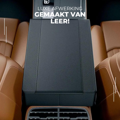 Leather Armrest with Storage Holder for Car Essentials – RestJetta™