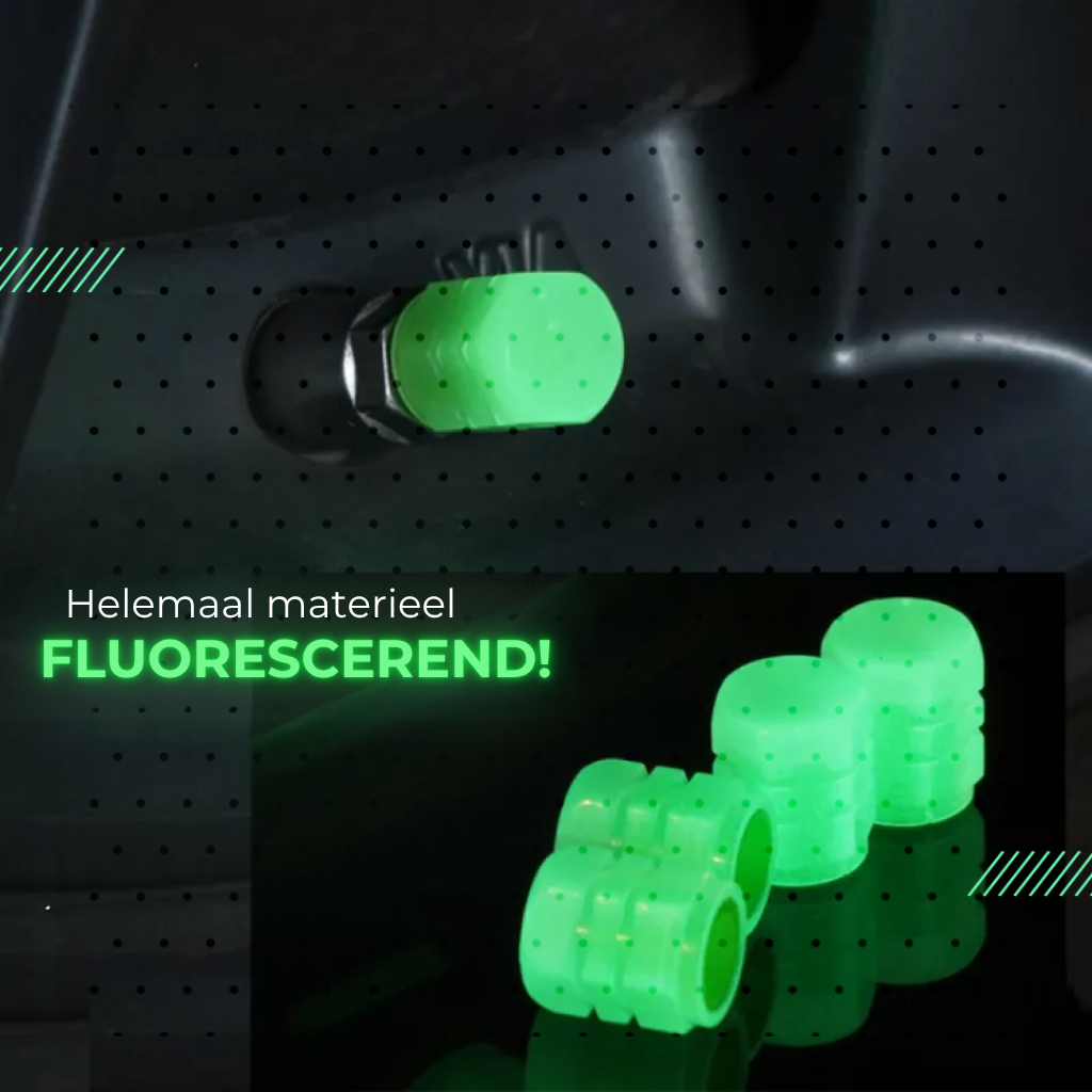 Fluorescent Tyre Valve Cap – JettaLuminous™ [LIMITED STOCK]